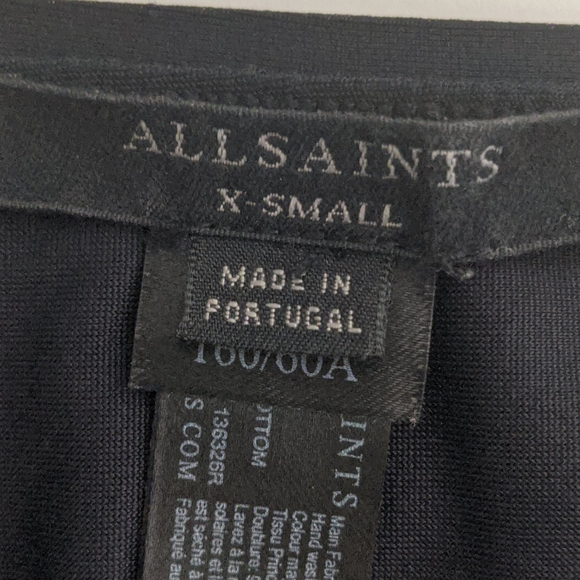 ALL SAINTS LAZO BLACK BIKINI BOTTOM - Picture 4 of 4